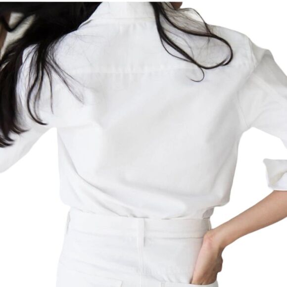 Roberta White Georgia Button Down Made in USA Size Medium - Picture 3 of 13